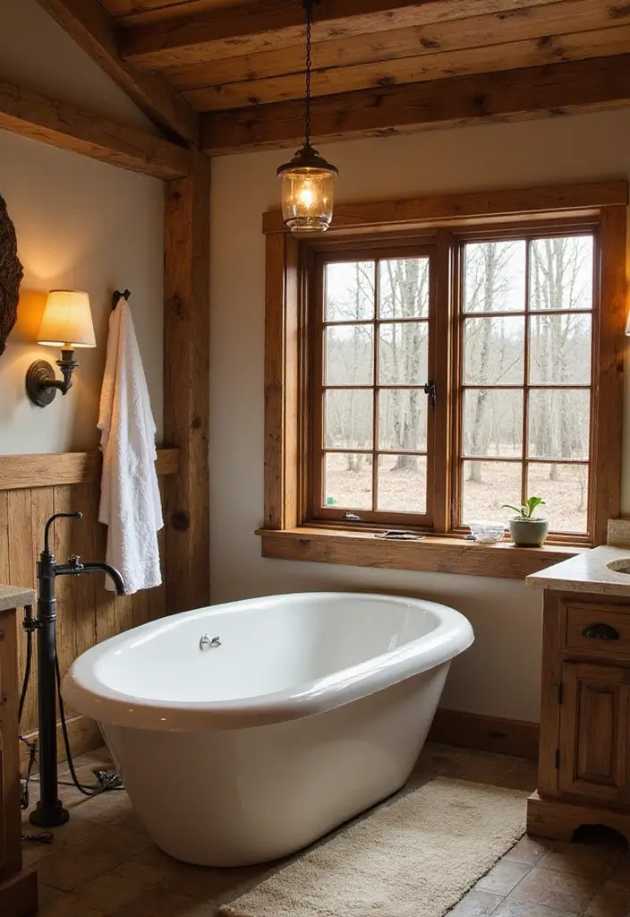 10 Stunning Barndominium Ideas That Will Make You Want to Move In Today! - 4. Stylish Bathroom Retreat