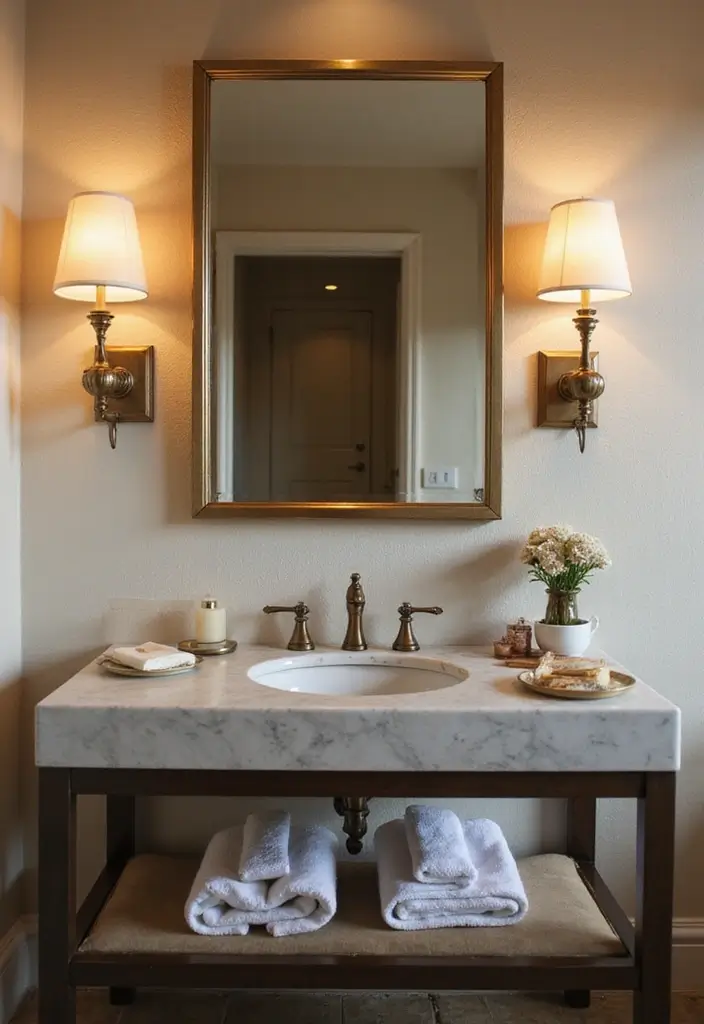 15 Stunning Bathroom Lighting Ideas That Will Transform Your Space! - 1. Elegant Wall Sconces