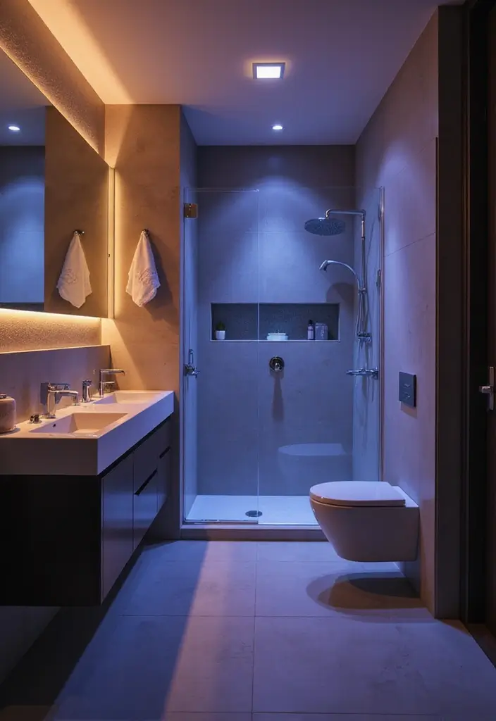 15 Stunning Bathroom Lighting Ideas That Will Transform Your Space! - 10. Smart Lighting Solutions