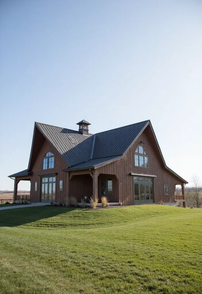 20 Modern Barndominium Design Ideas That'll Make You Want to Move In Today! - 17. Unique Architectural Features