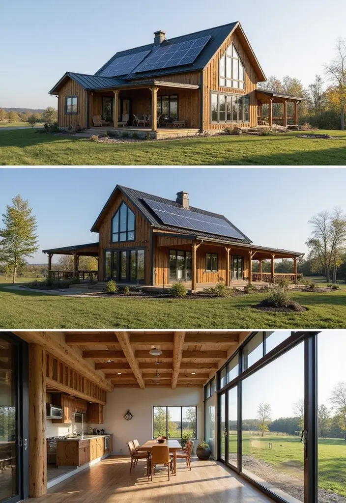 20 Modern Barndominium Design Ideas That'll Make You Want to Move In Today! - 9. Eco-Friendly Features