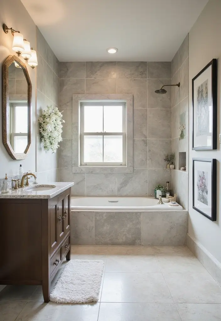 20 Stunning Bathroom Tile Ideas That Will Transform Your Space (You Won't Believe #7!) - 18. Patterns with Bold Borders