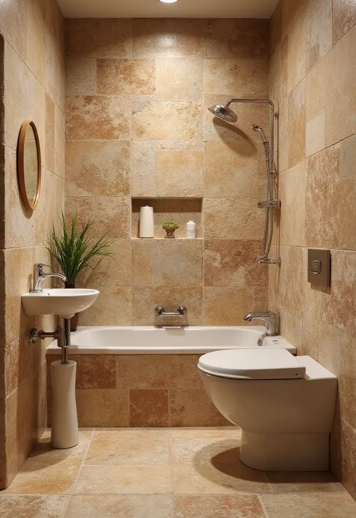 20 Stunning Bathroom Tile Ideas That Will Transform Your Space (You Won't Believe #7!) - 5. Natural Stone