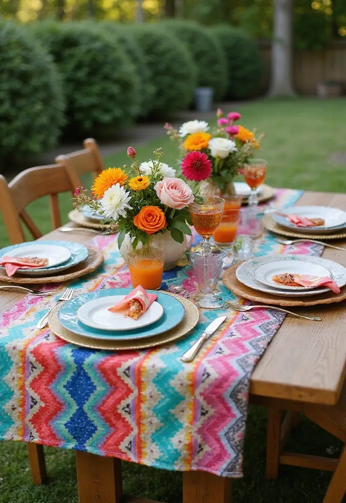25 Must-Have Outdoor Party Essentials That Will Wow Your Guests (Number 14 Will Surprise You!) - 10. Festive Table Runner