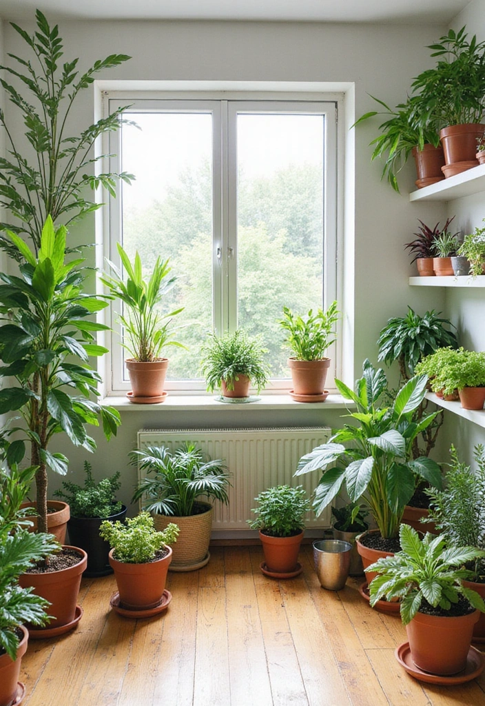 25 Stunning Interior Design Ideas for Your Drawing Room That'll Leave You Breathless! - 5. Greenery for Freshness