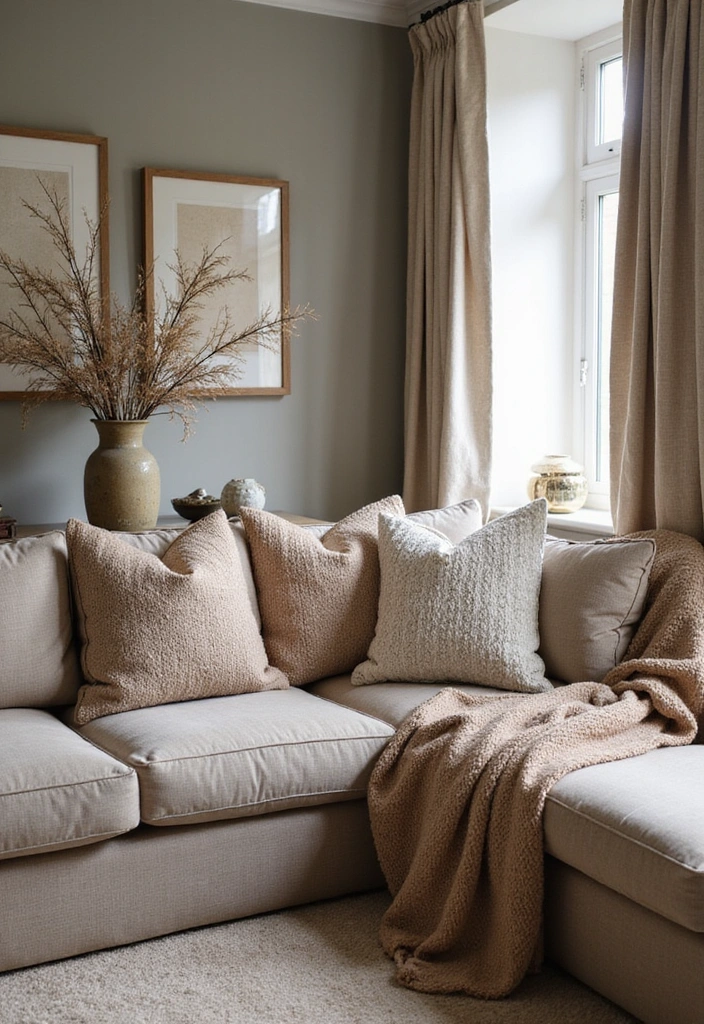 25 Stunning Interior Design Ideas for Your Drawing Room That'll Leave You Breathless! - 6. Textured Fabrics