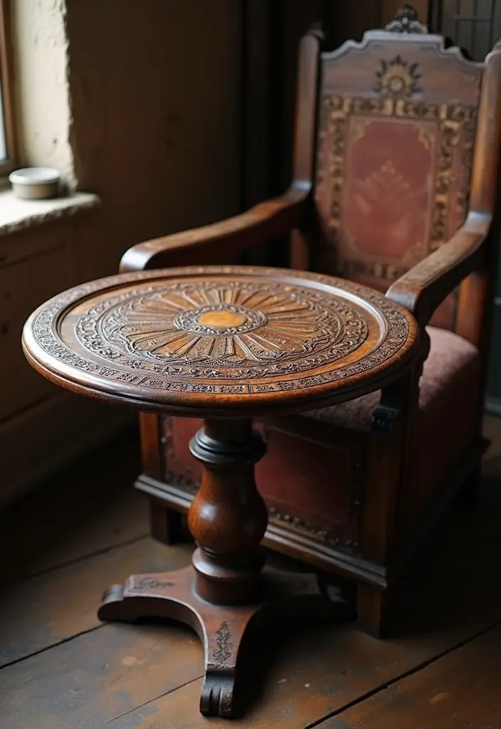 10 Stunning Medieval Furniture Projects You Can Build Today (You'll Be Amazed by #4!) - 6. The Elegant Side Table