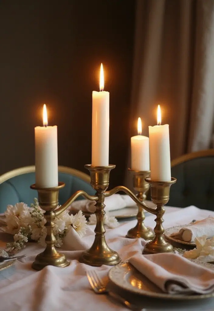 12 Enchanted Castlecore Decor Ideas That'll Make Your Home Feel Like a Fairytale (You Won't Believe #6!) - 2. Vintage Candle Holders