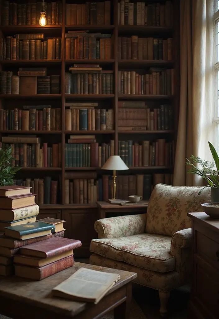 12 Enchanted Castlecore Decor Ideas That'll Make Your Home Feel Like a Fairytale (You Won't Believe #6!) - 5. Vintage Books and Scrolls