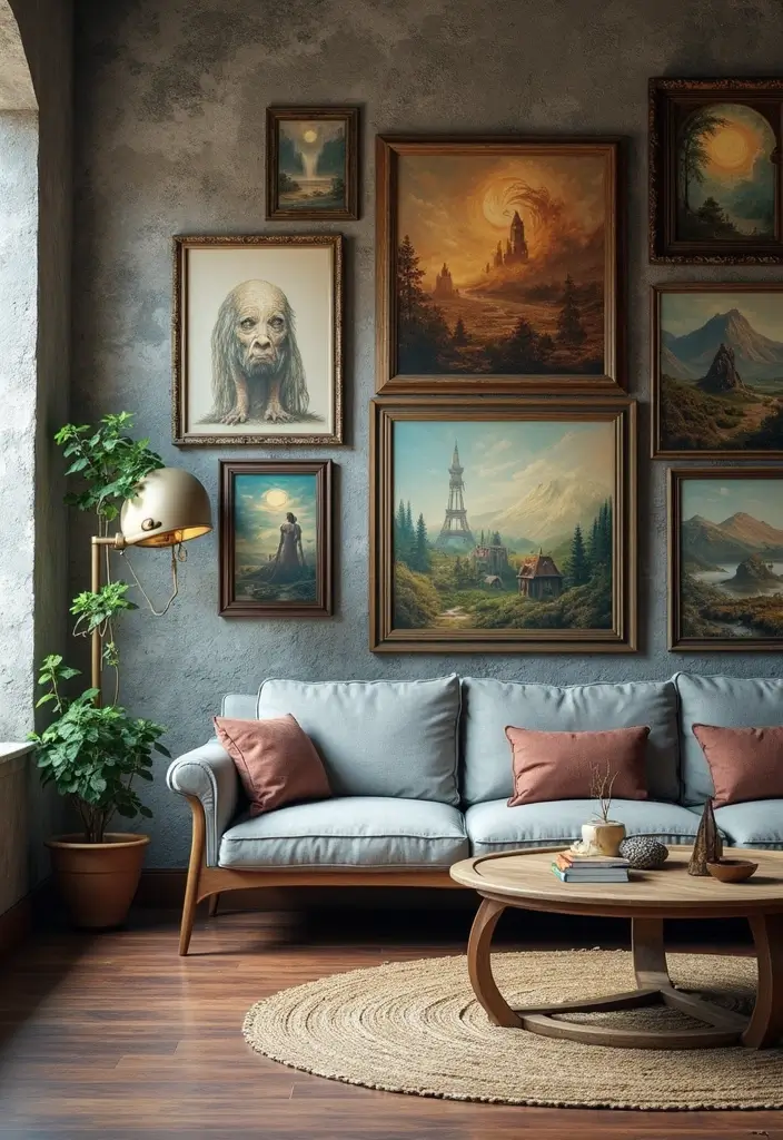 12 Enchanting Castle Decor Ideas That'll Make Your Home Feel Like a Fairytale (You Won't Believe #5!) - 11. Wall Art with a Story