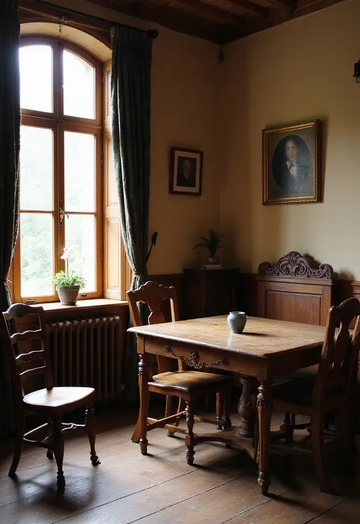 12 Enchanting Castle Decor Ideas That'll Make Your Home Feel Like a Fairytale (You Won't Believe #5!) - 2. Antique Furniture: A Nod to the Past