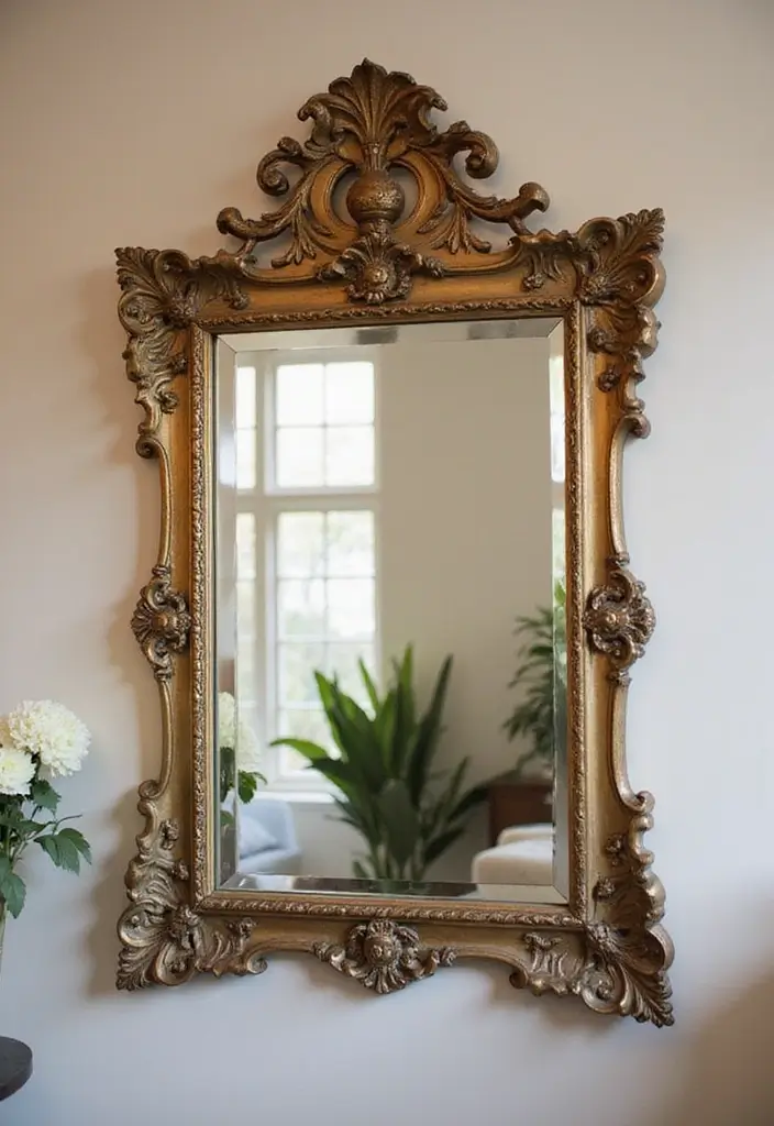 12 Enchanting Castle Decor Ideas That'll Make Your Home Feel Like a Fairytale (You Won't Believe #5!) - 3. Ornate Mirrors to Reflect Your Style
