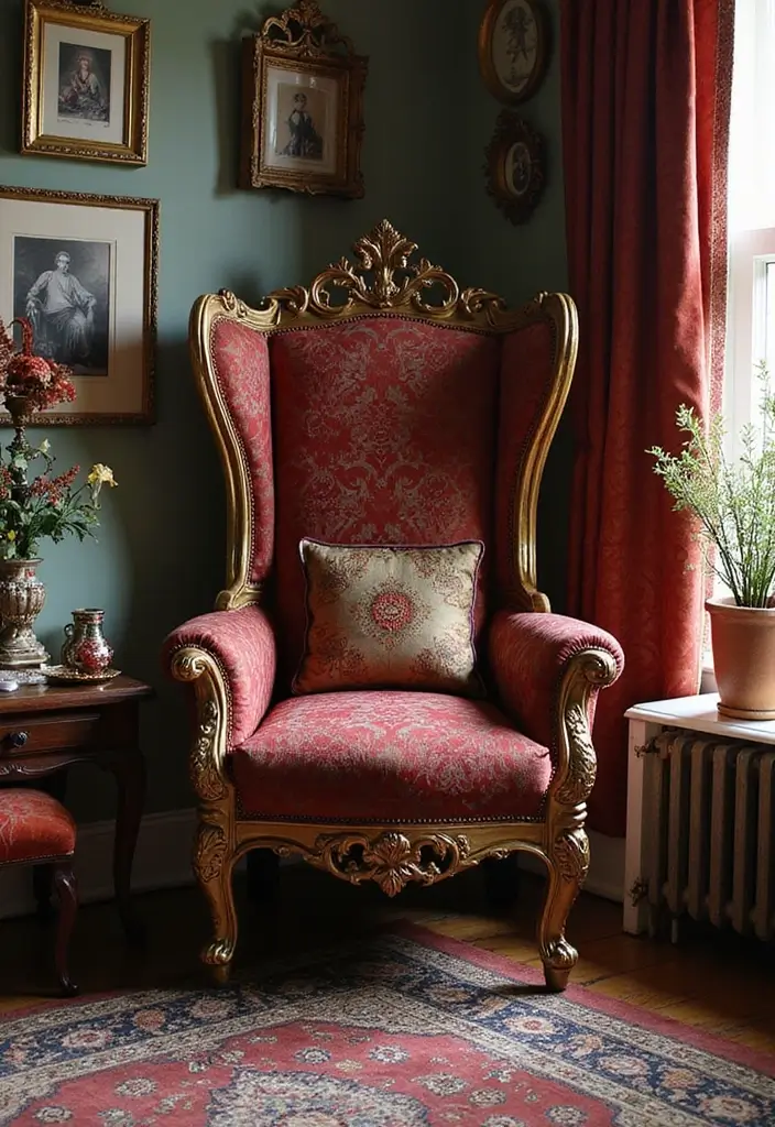 12 Enchanting Castle Decor Ideas That'll Make Your Home Feel Like a Fairytale (You Won't Believe #5!) - 8. Throne-inspired Seating