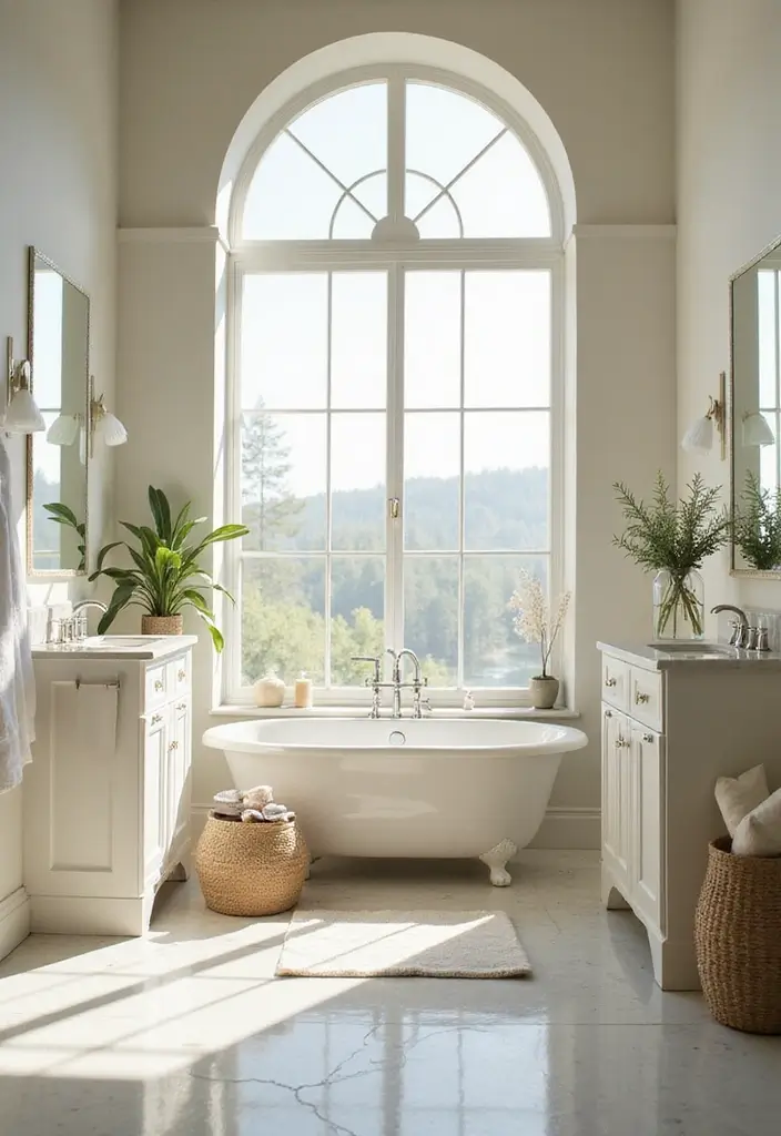 14 Spa-Like Bathroom Decor Ideas to Elevate Your Home Experience! - 10. Incorporate Natural Light