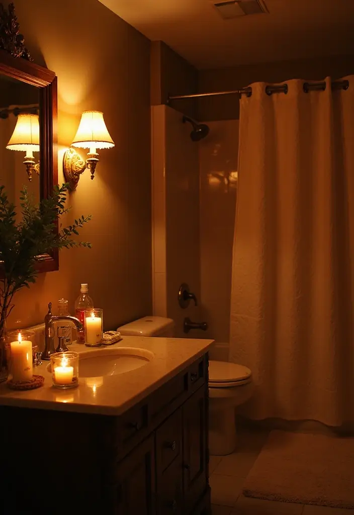 14 Spa-Like Bathroom Decor Ideas to Elevate Your Home Experience! - 2. Soft, Ambient Lighting