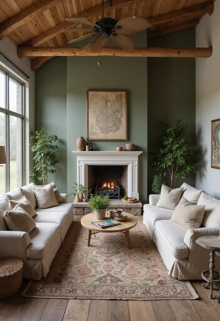 14 Stunning Barndominium Living Room Designs That'll Make You Want to Move In! - 6. Earthy Color Palettes