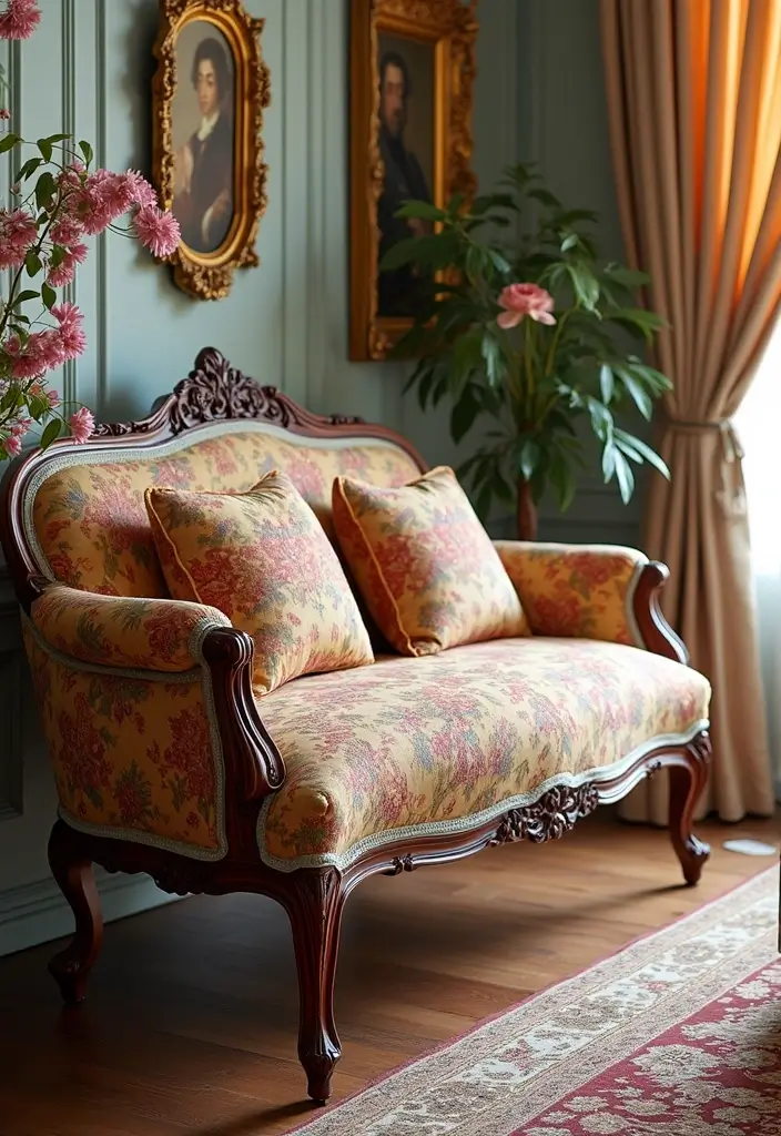 15 Stunning Rococo Furniture Pieces That Will Transform Your Living Room (You Won't Believe #7!) - 12. Chic Rococo Bench