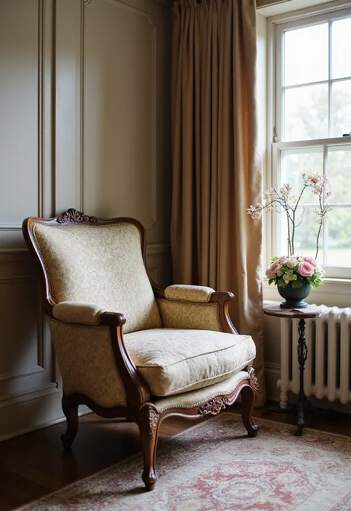 15 Stunning Rococo Furniture Pieces That Will Transform Your Living Room (You Won't Believe #7!) - 13. Sophisticated Rococo Accent Chair