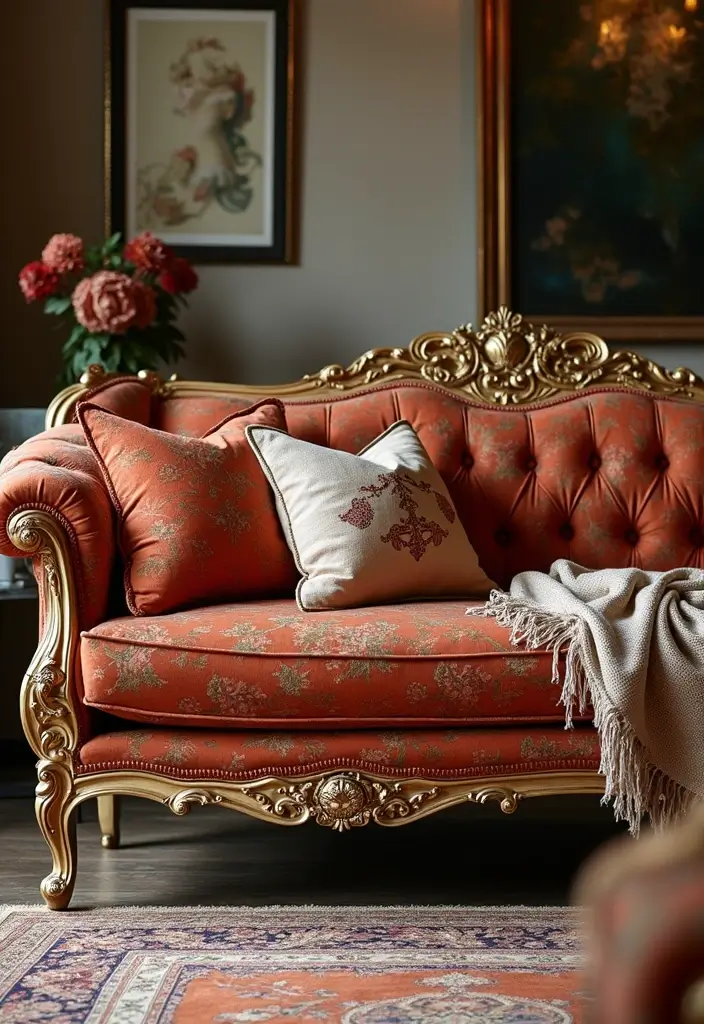 15 Stunning Rococo Furniture Pieces That Will Transform Your Living Room (You Won't Believe #7!) - 4. Elegant Rococo Sofa
