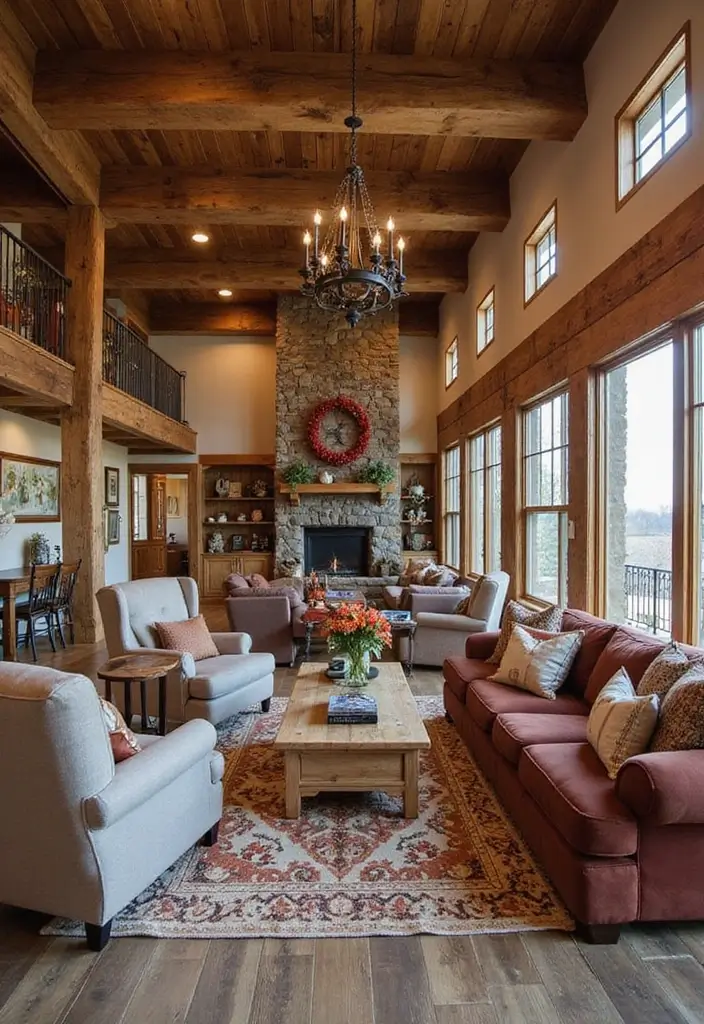 17 Stunning Barndominium Living Room Designs That Will Make You Feel Right at Home! - 14. Seasonal Decor Changes