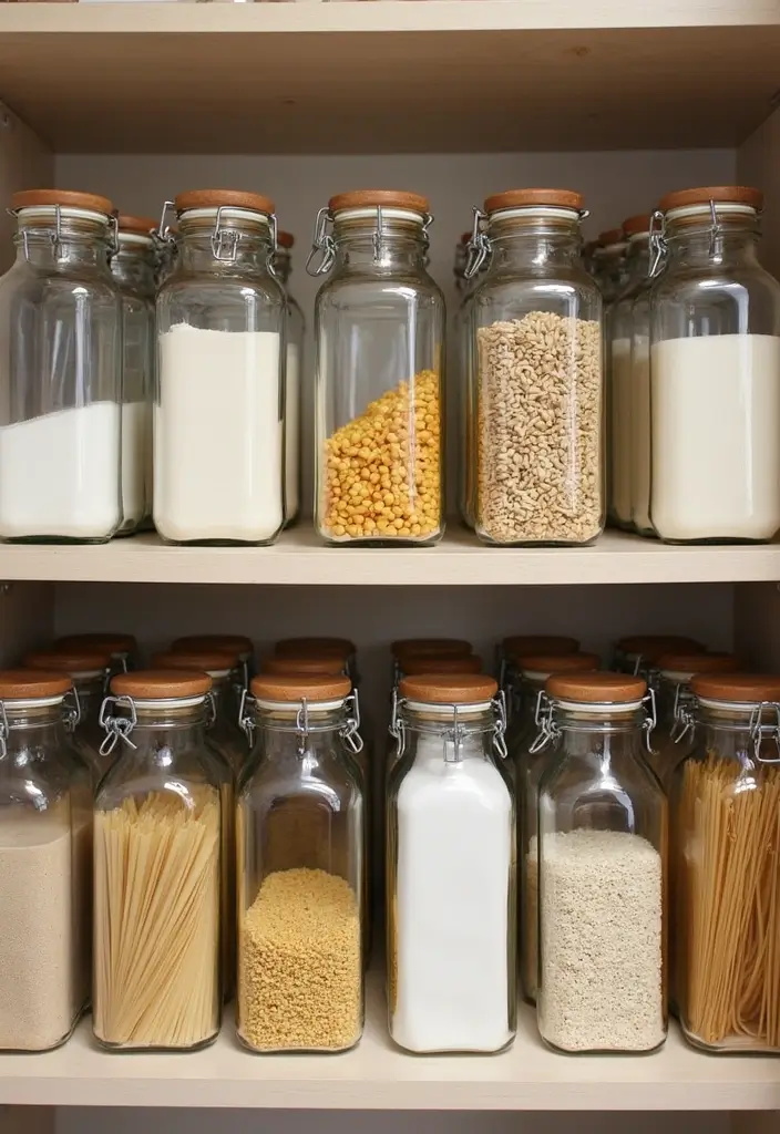 18 Kitchen Hacks That Will Transform Your Cooking Space Forever (You Won't Believe #7!) - 17. Jar Storage for Dry Goods