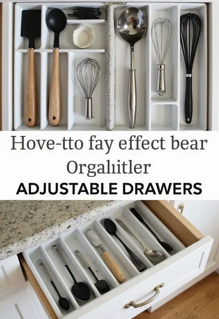 18 Kitchen Hacks That Will Transform Your Cooking Space Forever (You Won't Believe #7!) - 3. Drawer Dividers for Utensil Organization