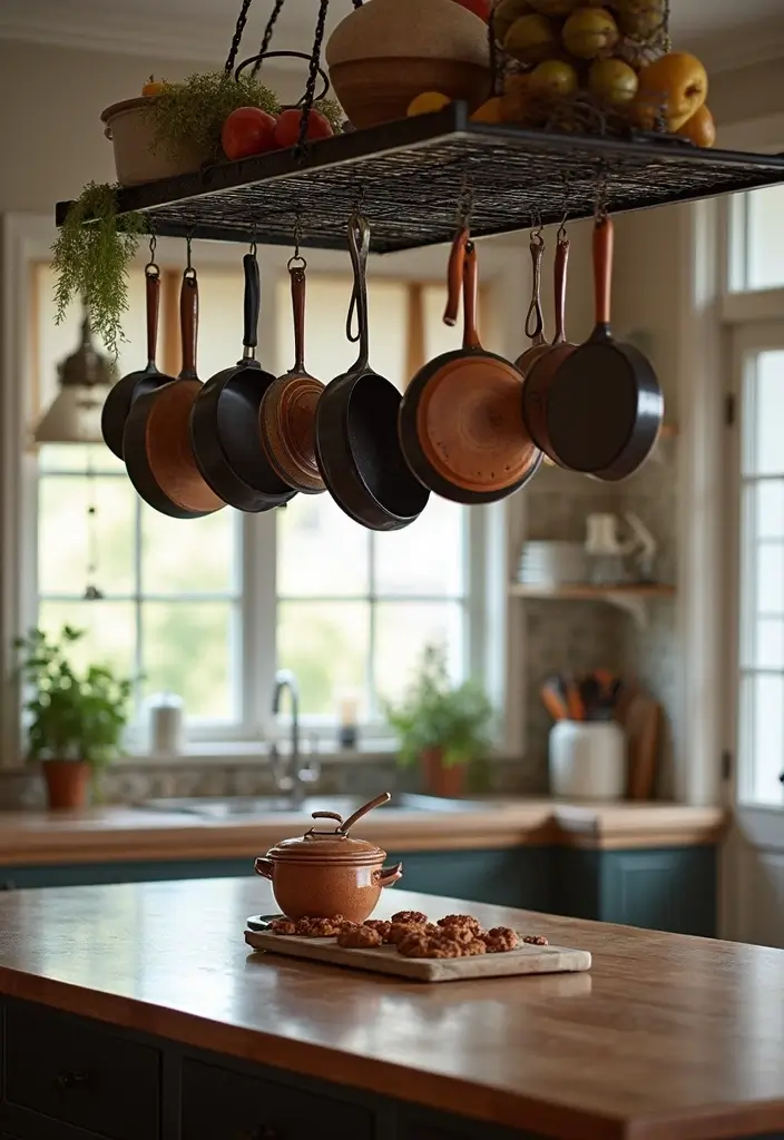 18 Kitchen Hacks That Will Transform Your Cooking Space Forever (You Won't Believe #7!) - 4. Hang Pots and Pans