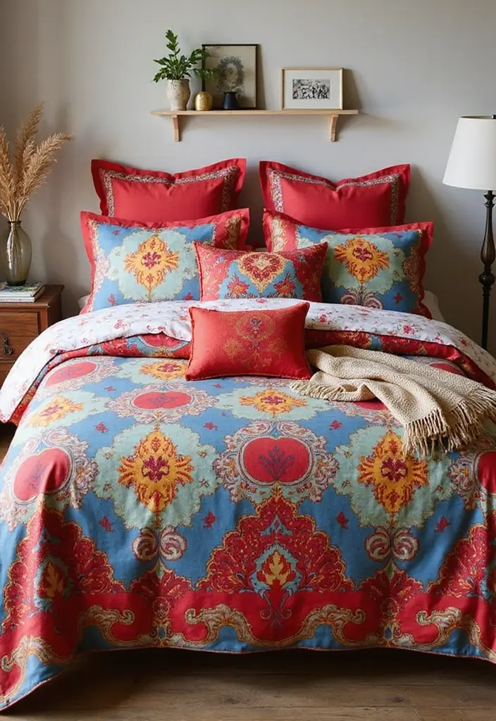 19 Stunning Bedroom Decor Hacks Under $100 (You Won't Believe #5!) - 9. Use Colorful Bedding