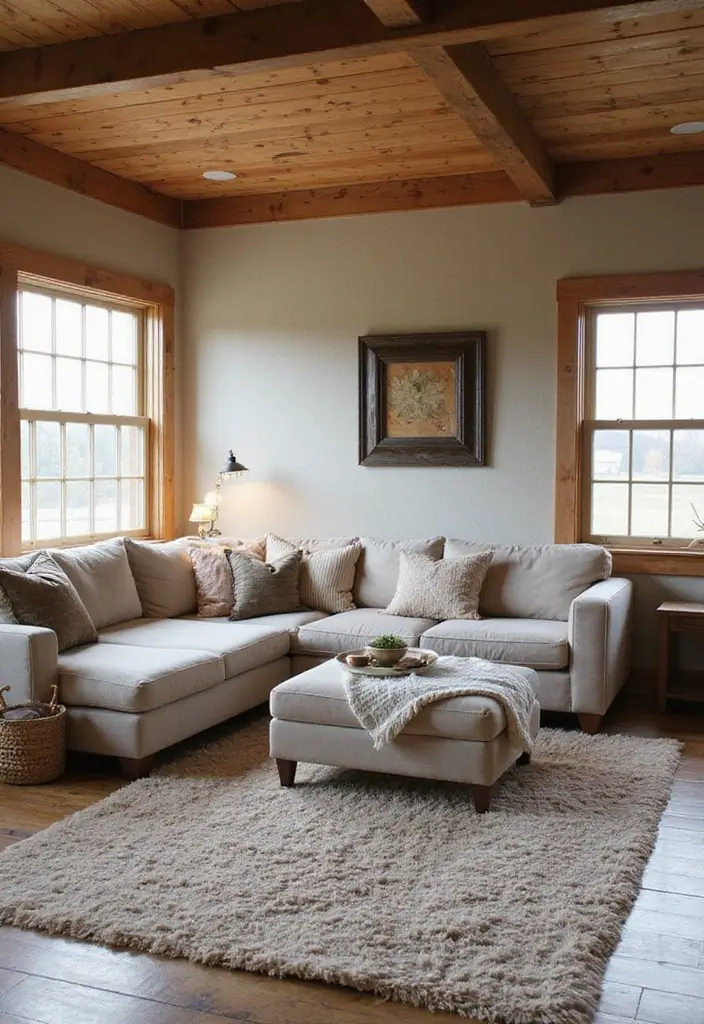 20 Barndominium Living Room Ideas That'll Make You Want to Cozy Up Right Now! - 11. Multi-Functional Spaces
