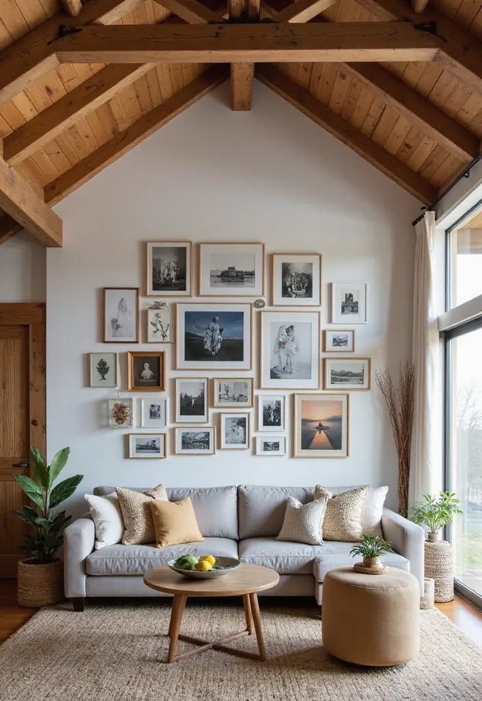 20 Barndominium Living Room Ideas That'll Make You Want to Cozy Up Right Now! - 13. Art and Personal Touches