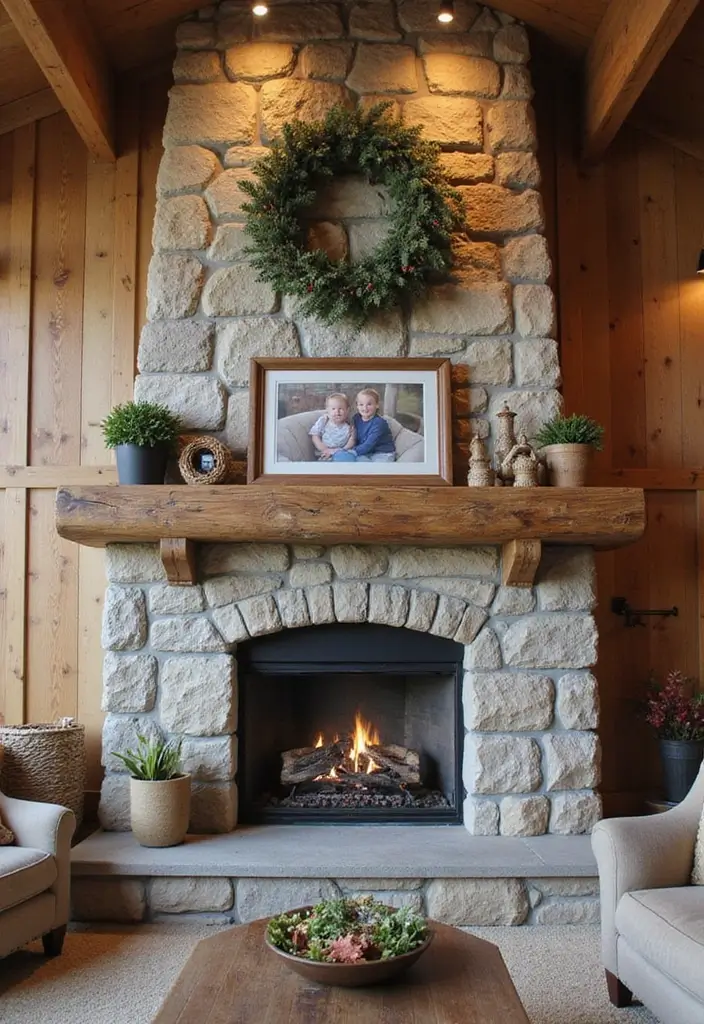 20 Barndominium Living Room Ideas That'll Make You Want to Cozy Up Right Now! - 3. Statement Fireplaces