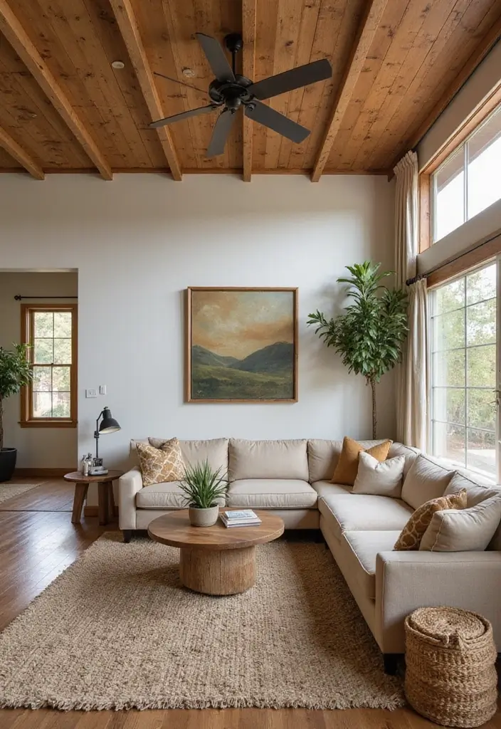 20 Barndominium Living Room Ideas That'll Make You Want to Cozy Up Right Now! - 9. An Inviting Color Palette