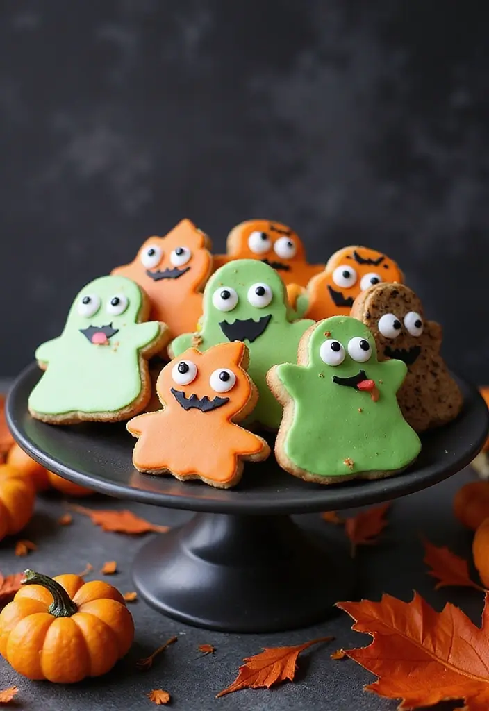 20 Creepy Halloween Kitchen Decor Ideas That Will Give You Chills (#7 is a Must-See!) - 7. Haunted Cookie Display