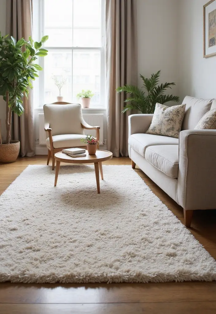 20 Living Room Ideas That Will Make You Want to Curl Up and Never Leave! - 6. Soft, Plush Rugs