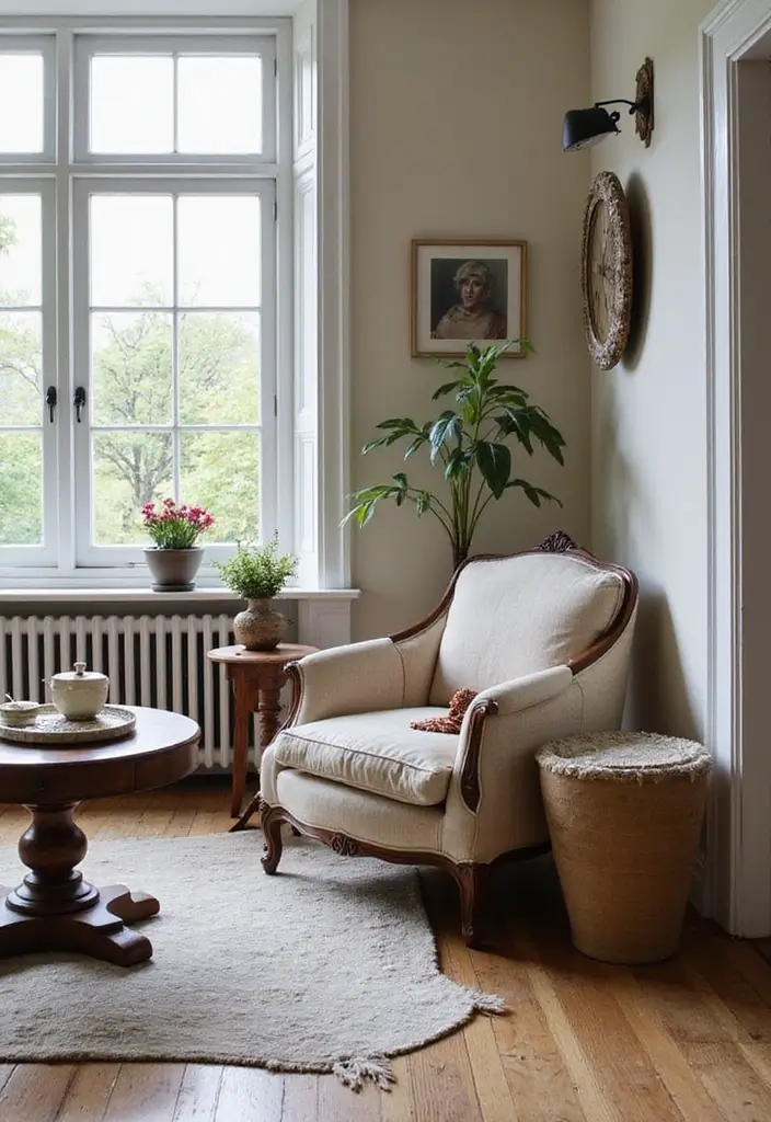 20 Living Room Ideas That Will Make You Want to Curl Up and Never Leave! - 9. Vintage Finds and Antiques