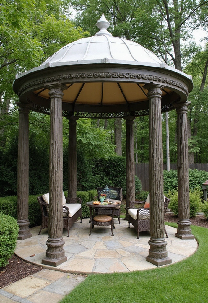 20 Stunning Outdoor Patio Decor Ideas That Will Transform Your Backyard into a Paradise! - 14. Elegant Gazebo