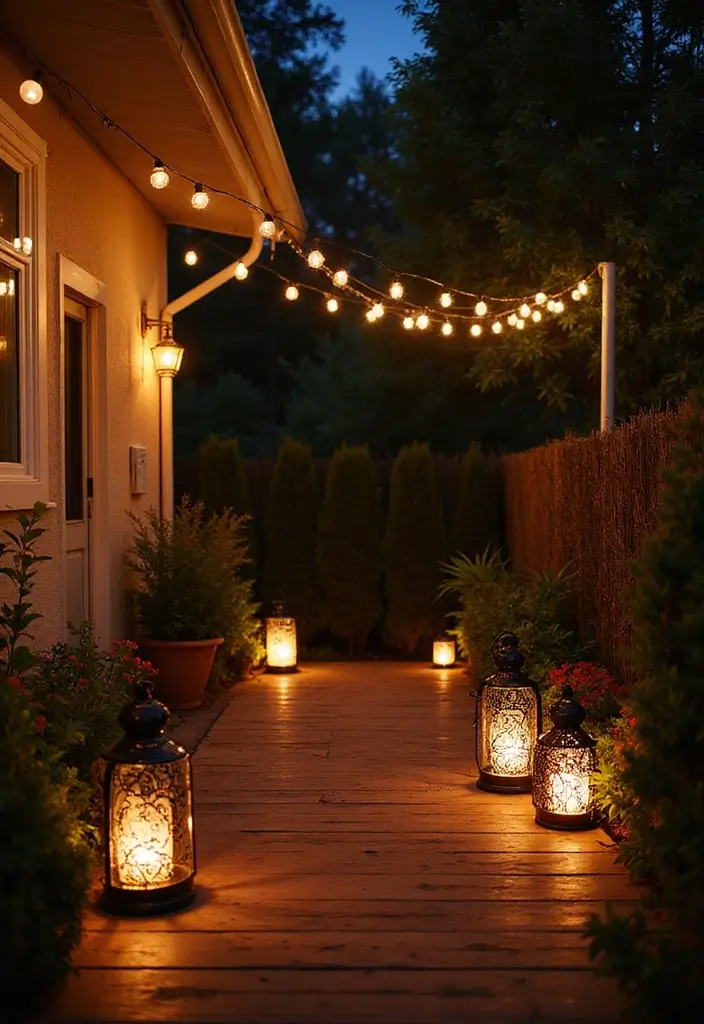 20 Stunning Outdoor Patio Decor Ideas That Will Transform Your Backyard into a Paradise! - 19. Artistic Patio Lighting