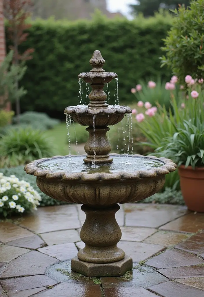 20 Stunning Outdoor Patio Decor Ideas That Will Transform Your Backyard into a Paradise! - 8. Elegant Water Features
