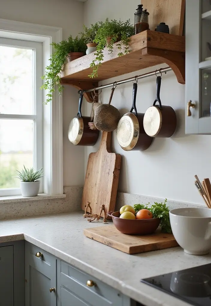 21 Ingenious Kitchen Storage Solutions for Small Spaces! (#10 Will Blow Your Mind!) - 6. Hanging Pot Racks