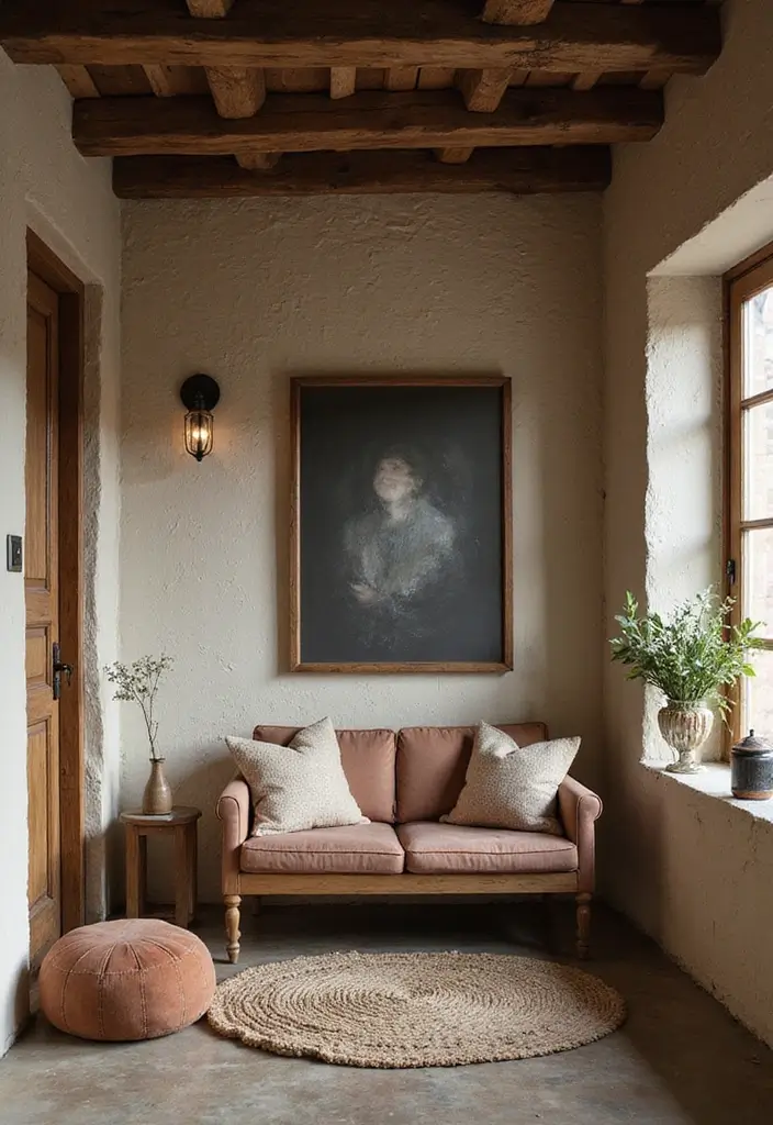 21 Rustic Living Room Ideas That'll Make You Feel Right at Home (You Won't Believe #10!) - 14. Cozy Corner Seating