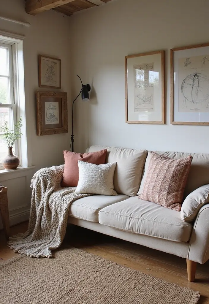 21 Rustic Living Room Ideas That'll Make You Feel Right at Home (You Won't Believe #10!) - 2. Cozy Textiles