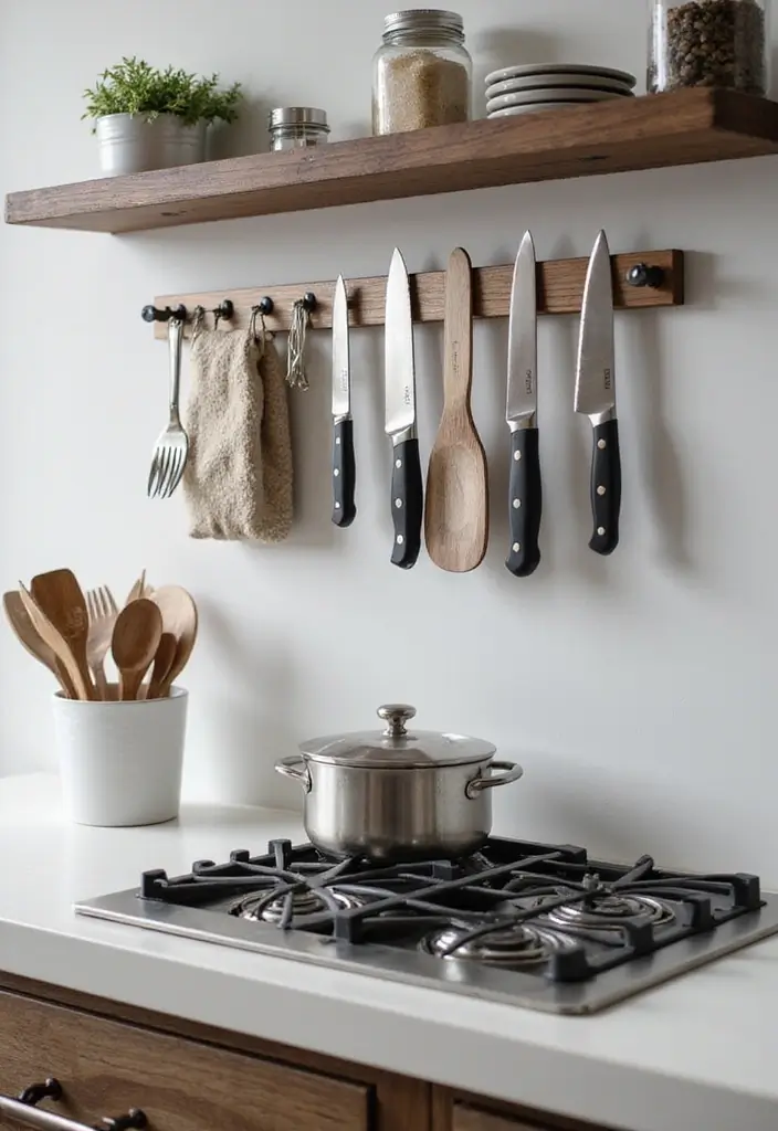 21 Stunning Kitchen Makeovers That Cost Less Than $100 (You Won't Believe #7!) - 13. Clever Use of Magnetic Strips