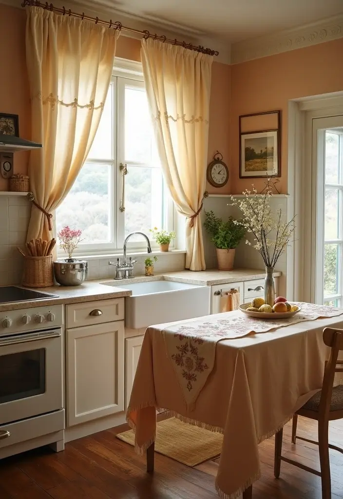 21 Stunning Kitchen Makeovers That Cost Less Than $100 (You Won't Believe #7!) - 15. Layered Textures with Fabrics