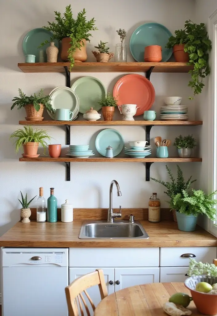 21 Stunning Kitchen Makeovers That Cost Less Than $100 (You Won't Believe #7!) - 2. Upcycled Shelving