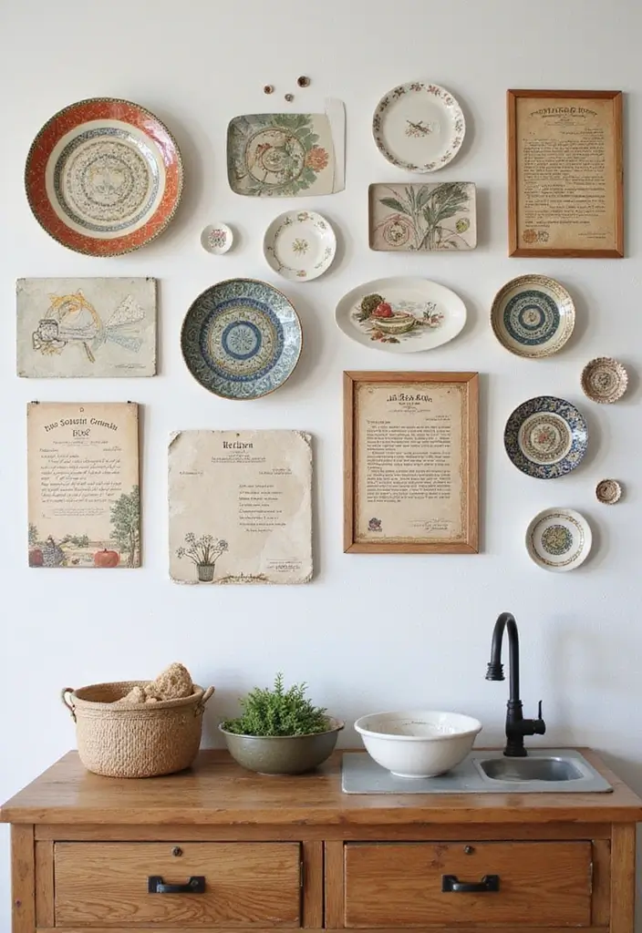 21 Stunning Kitchen Makeovers That Cost Less Than $100 (You Won't Believe #7!) - 20. Unique Wall Art