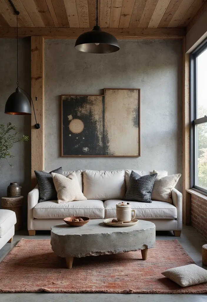 21 Stunning Modern Rustic Living Room Ideas That'll Make You Want to Redecorate Today! - 8. A Touch of Industrial