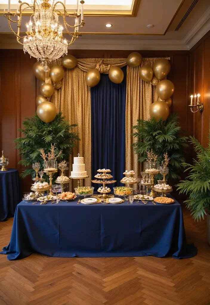 21 Trendy Engagement Party Themes That Will Wow Your Friends (Get Ready for #5!) - 2. Glamorous Gold