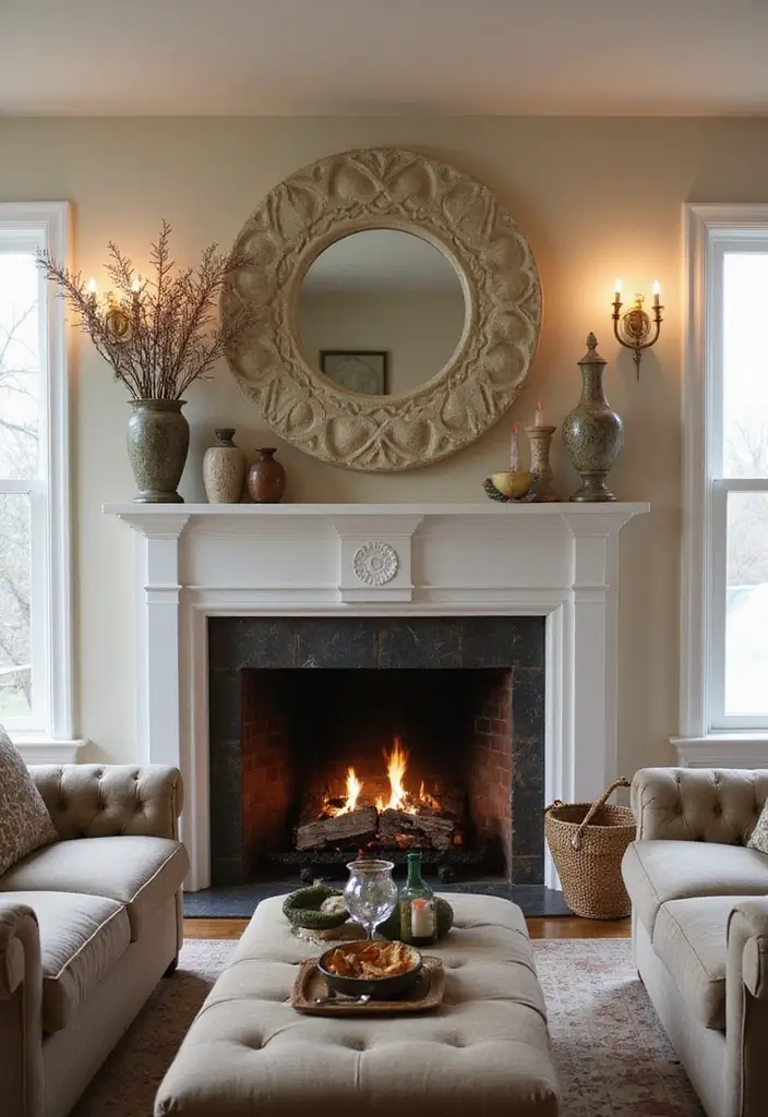 25 Cozy Living Room Ideas That'll Make You Want to Curl Up and Stay Forever! - 17. Cozy Fireplaces
