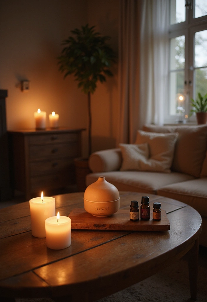 25 Cozy Living Room Ideas That'll Make You Want to Curl Up and Stay Forever! - 25. Signature Scent