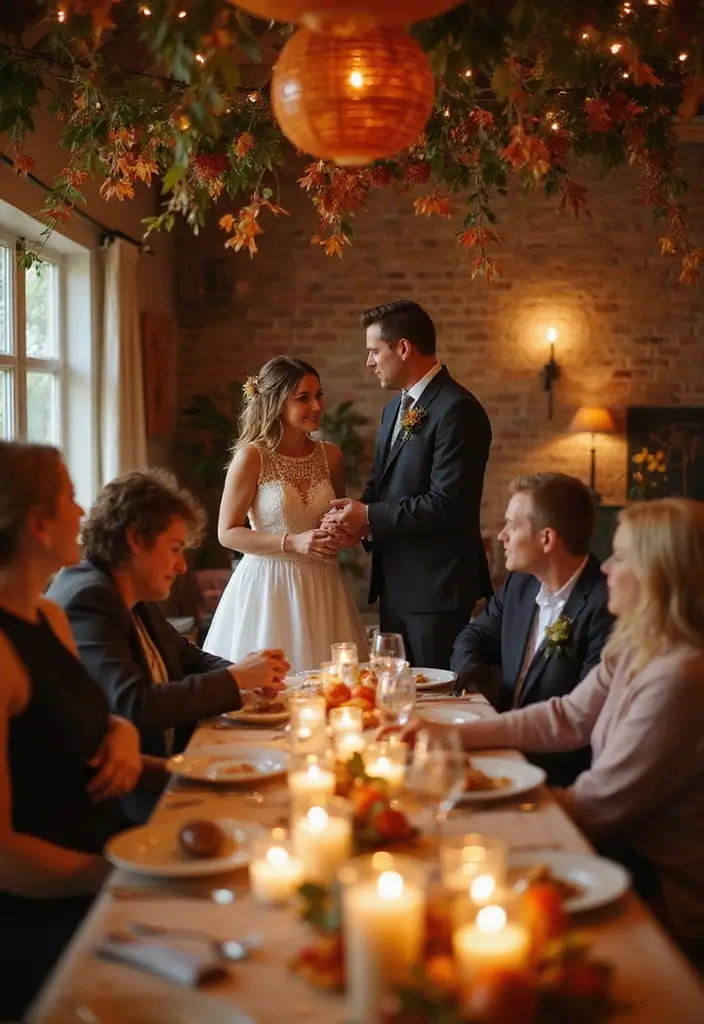 15 Ideas de Bodas de Otoño que Te Harán Soñar (¡No Te Pierdas la #7!) - 13. Actos de Agradecimiento Especiales